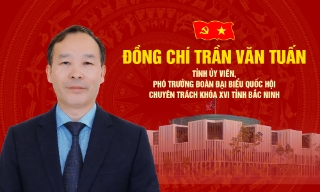 Đồng chí Trần Văn Tuấn, Tỉnh ủy viên, Phó Trưởng Đoàn ĐBQH chuyên trách tỉnh Bắc Ninh khóa XVI